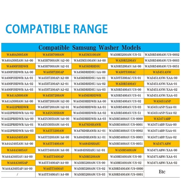 Washer Suspension Rod Kit DC97-16350U DC97-I6350T for Samsung Washing Machine - Picture 2 of 7